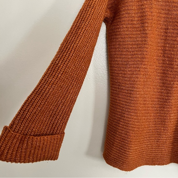 Pilcro Orange Knit Cowl Neck Sweater - Picture 5 of 9